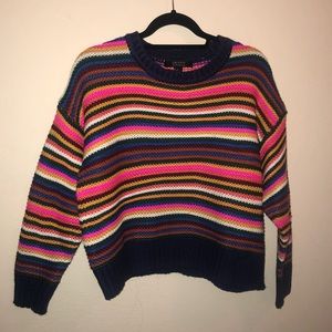 Colorful, striped sweater